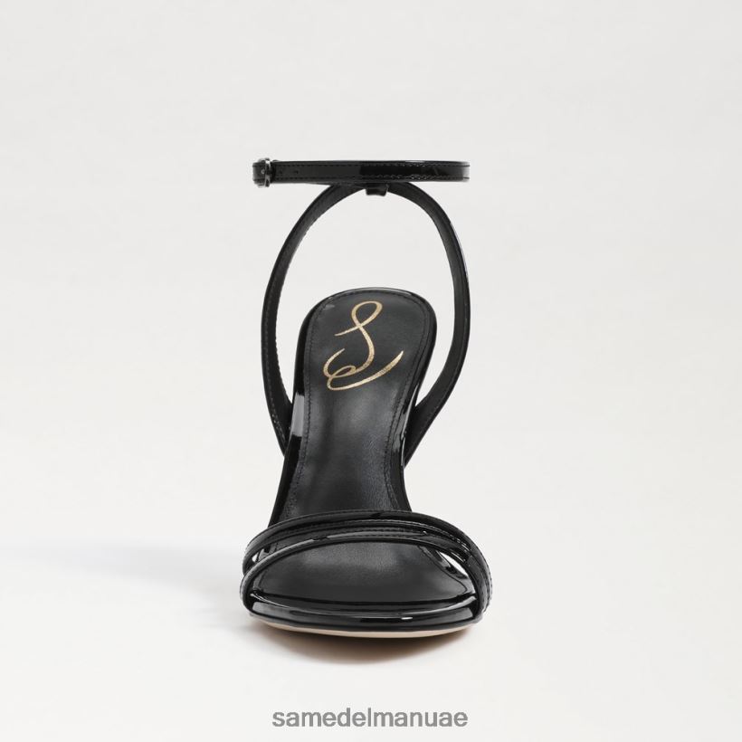 أسود براءة اختراع أحذية Sam Edelman نحيف كعب بشريط كاحل جيمي 246L6T672