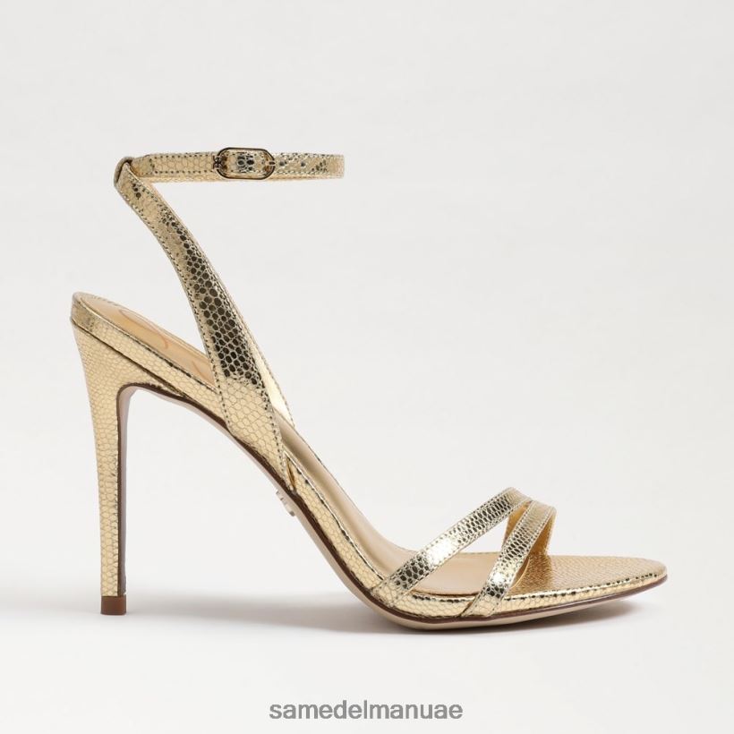 العنبر الذهب أحذية Sam Edelman نحيف كعب بشريط كاحل جيمي 246L6T676