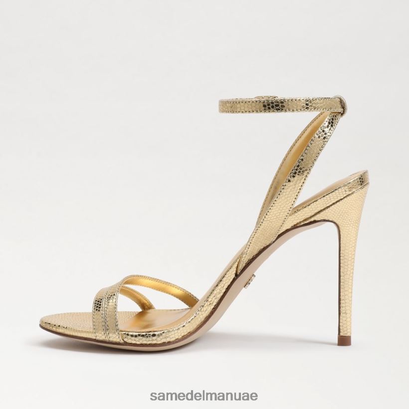 العنبر الذهب أحذية Sam Edelman نحيف كعب بشريط كاحل جيمي 246L6T676