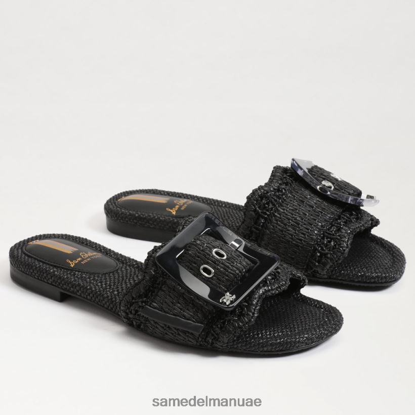 الرافية السوداء أحذية Sam Edelman نحيف صندل منزلق من بامبي 246L6T68