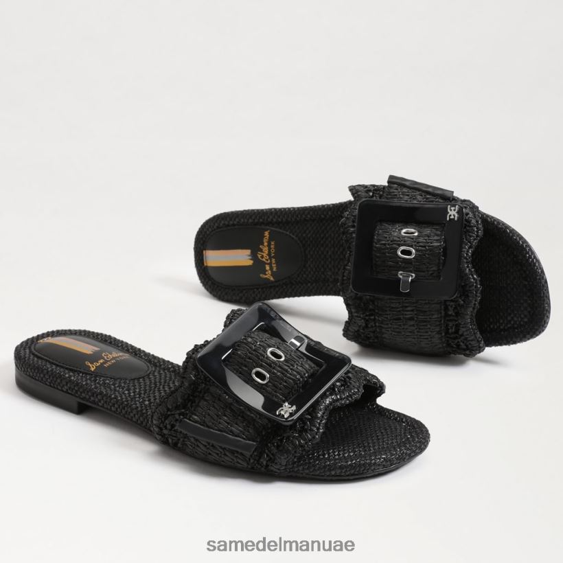 الرافية السوداء أحذية Sam Edelman نحيف صندل منزلق من بامبي 246L6T68