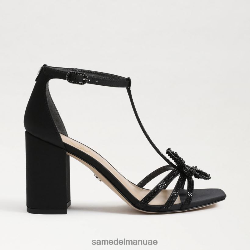أسود أحذية Sam Edelman نحيف صندل دوني بكعب عريض 246L6T691