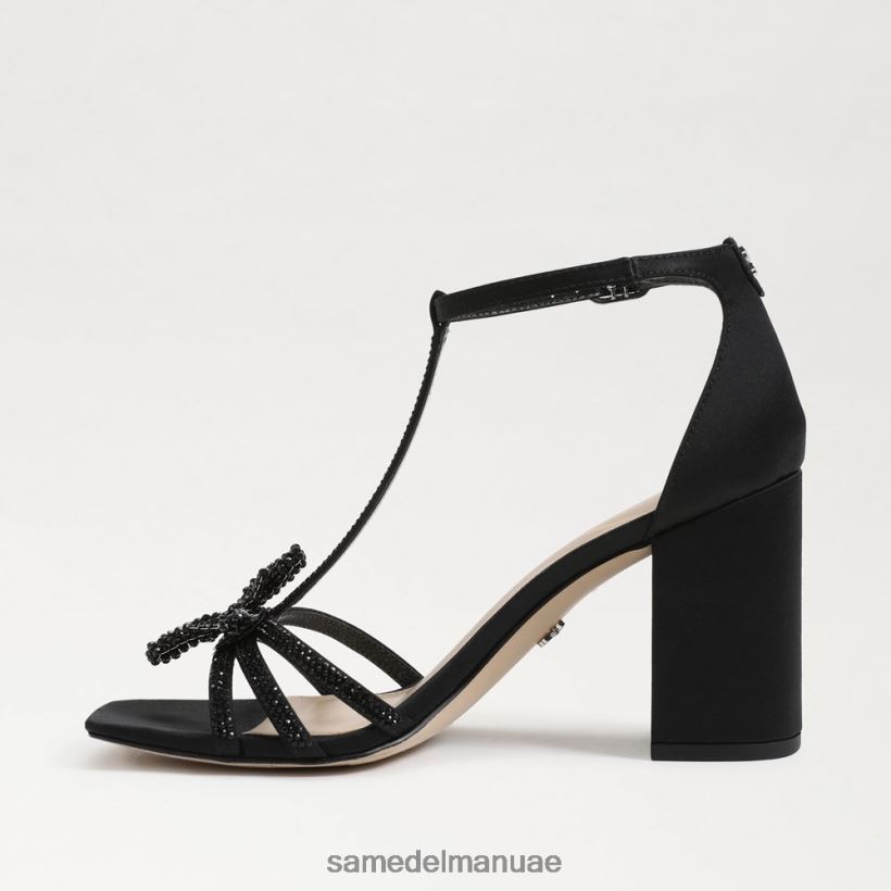 أسود أحذية Sam Edelman نحيف صندل دوني بكعب عريض 246L6T691