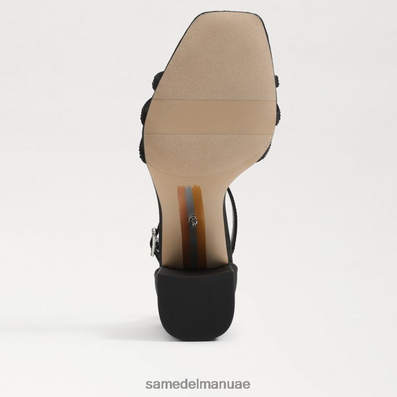 أسود أحذية Sam Edelman نحيف صندل دوني بكعب عريض 246L6T691