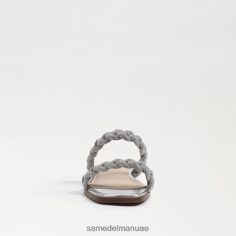 الفضة الناعمة أحذية Sam Edelman نحيف صندل منزلق من إينيت 246L6T693