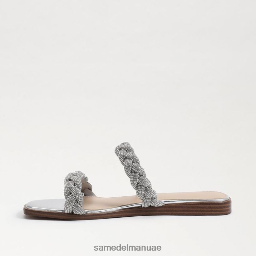 الفضة الناعمة أحذية Sam Edelman نحيف صندل منزلق من إينيت 246L6T693