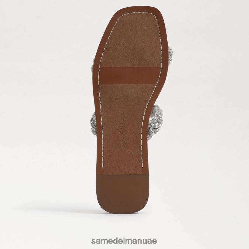 الفضة الناعمة أحذية Sam Edelman نحيف صندل منزلق من إينيت 246L6T693