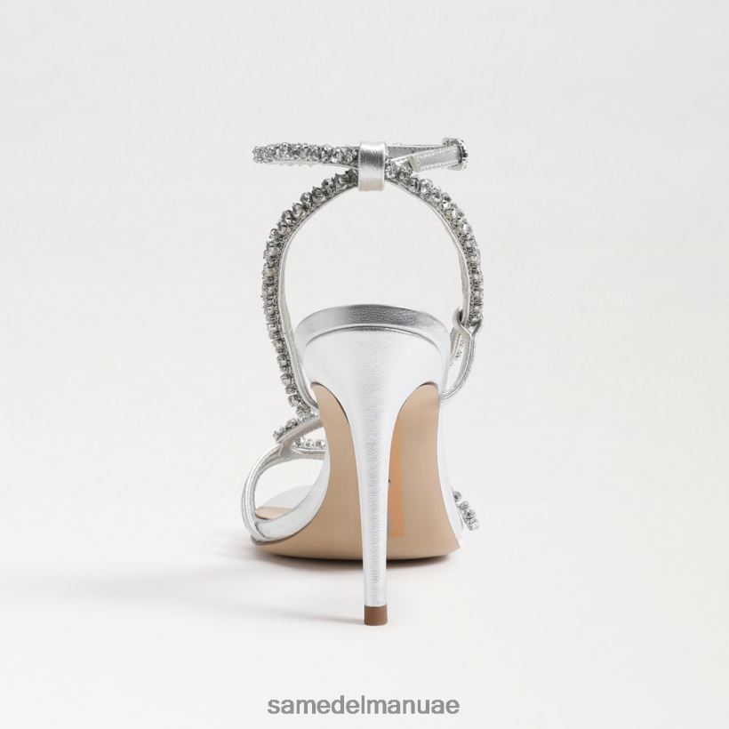 الفضة الناعمة أحذية Sam Edelman نحيف كعب حزام الكاحل غرانجر 246L6T695