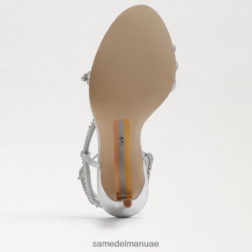 الفضة الناعمة أحذية Sam Edelman نحيف كعب حزام الكاحل غرانجر 246L6T695