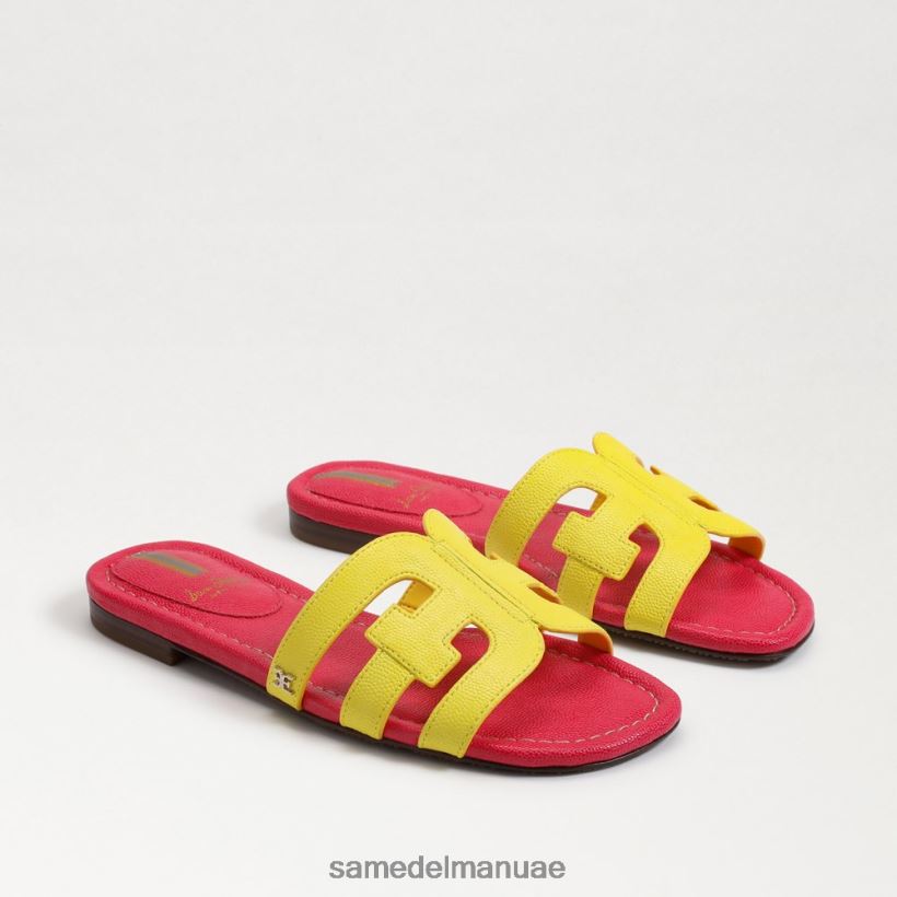 الميموزا أصفر/فوشيا فائق أحذية Sam Edelman نحيف صندل منزلق خليج 246L6T7