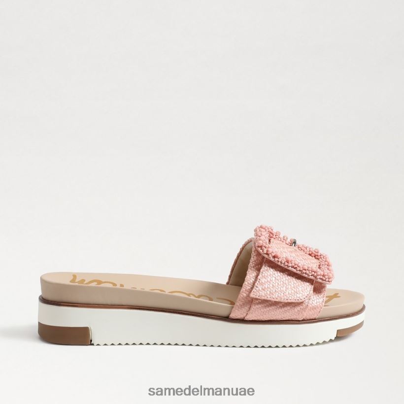 الخوخ المرجاني أحذية Sam Edelman نحيف أريان صندل منزلق مطرز 246L6T702