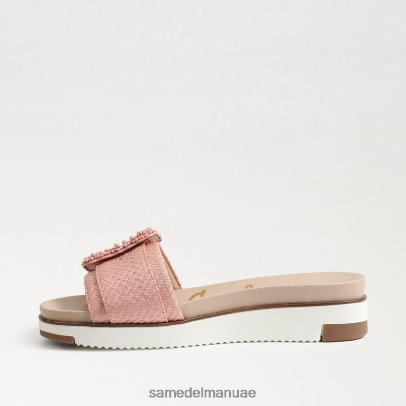 الخوخ المرجاني أحذية Sam Edelman نحيف أريان صندل منزلق مطرز 246L6T702