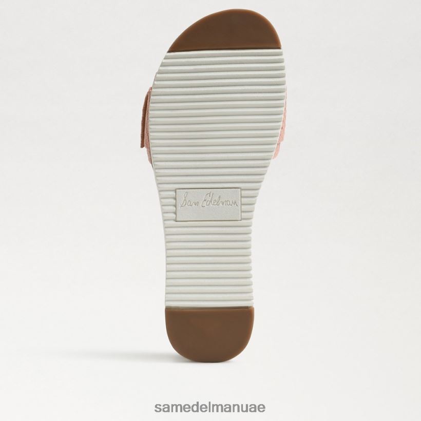 الخوخ المرجاني أحذية Sam Edelman نحيف أريان صندل منزلق مطرز 246L6T702