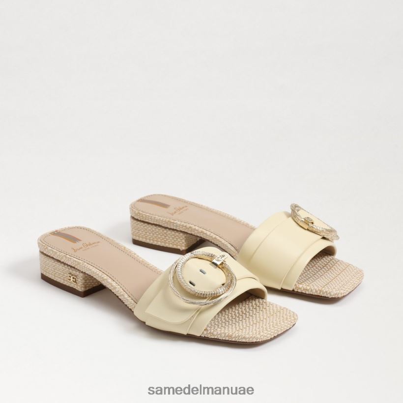 القمح المبيض أحذية Sam Edelman نحيف صندل ديلفي المنزلق 246L6T705
