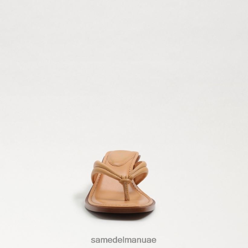 جلد رملي طبيعي أحذية Sam Edelman نحيف صندل دافني ثونغ 246L6T707