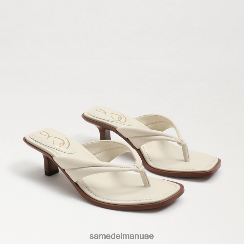 جلد عاجي حديث أحذية Sam Edelman نحيف صندل دافني ثونغ 246L6T709