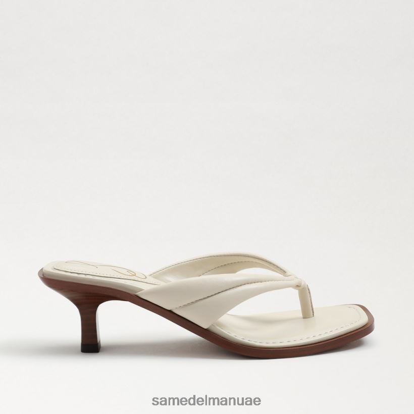 جلد عاجي حديث أحذية Sam Edelman نحيف صندل دافني ثونغ 246L6T709