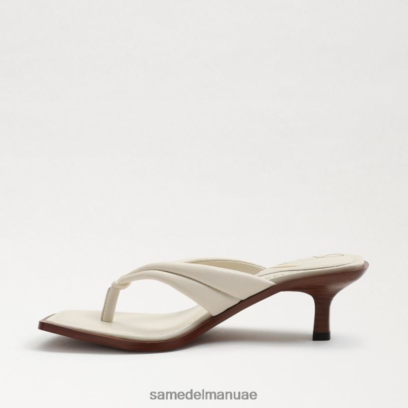 جلد عاجي حديث أحذية Sam Edelman نحيف صندل دافني ثونغ 246L6T709