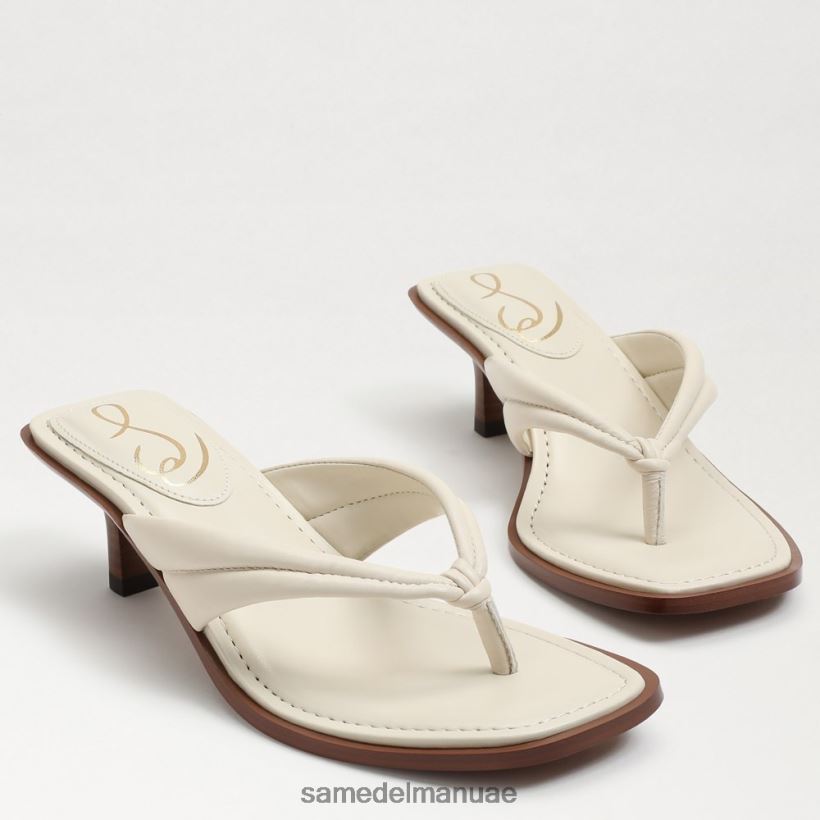 جلد عاجي حديث أحذية Sam Edelman نحيف صندل دافني ثونغ 246L6T709