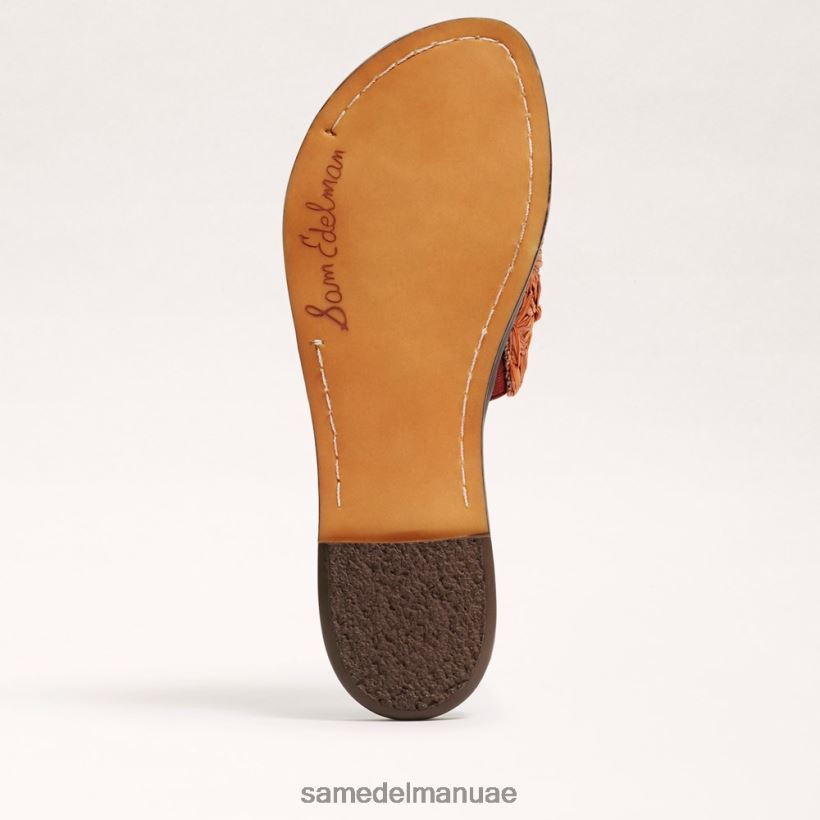 الصدأ الداكن أحذية Sam Edelman نحيف جيوفانا الرافية صندل الشريحة 246L6T70
