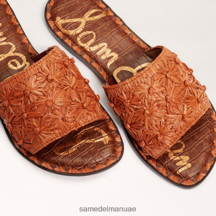 الصدأ الداكن أحذية Sam Edelman نحيف جيوفانا الرافية صندل الشريحة 246L6T70