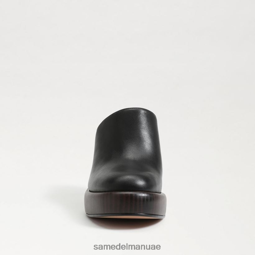 جلد أسود أحذية Sam Edelman نحيف بغل بكعب شيلوه 246L6T714