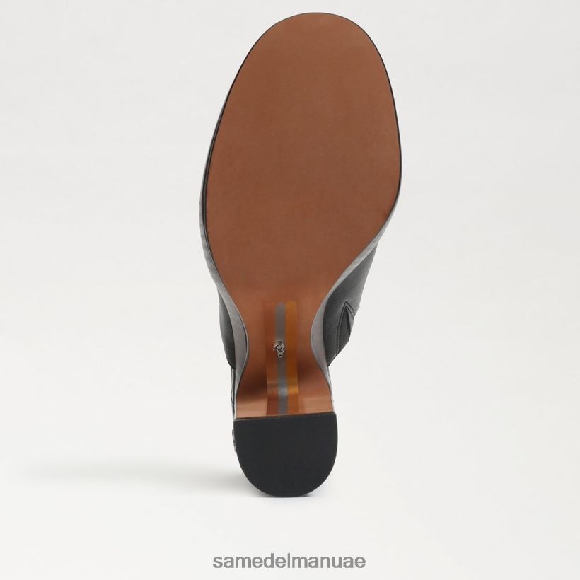 جلد أسود أحذية Sam Edelman نحيف بغل بكعب شيلوه 246L6T714