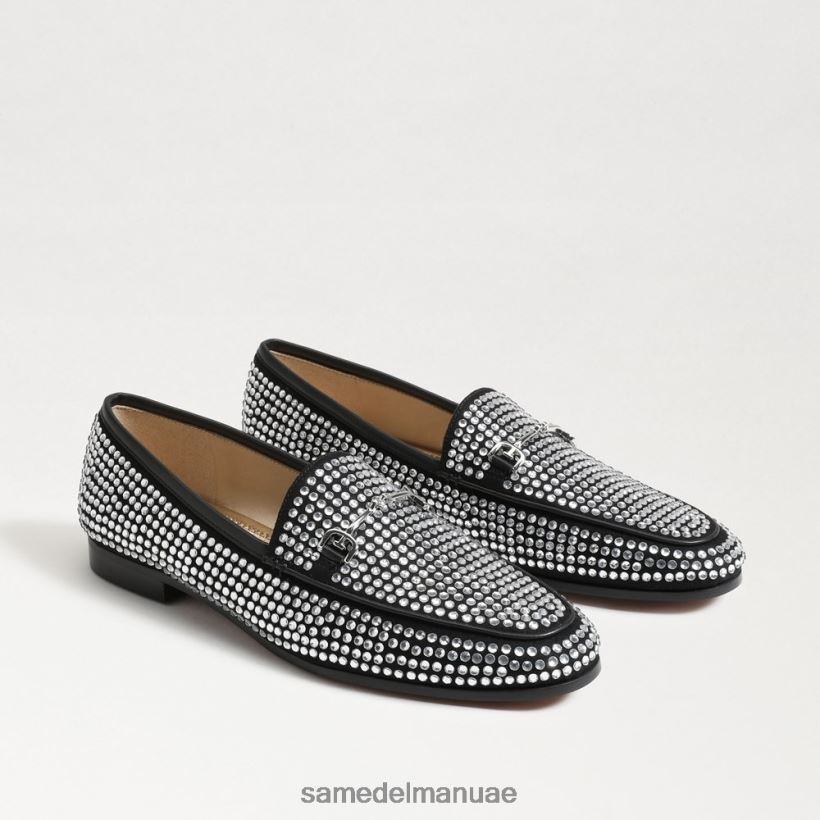 الواجهة السوداء أحذية Sam Edelman نحيف لورين جليتز لوفر 246L6T718