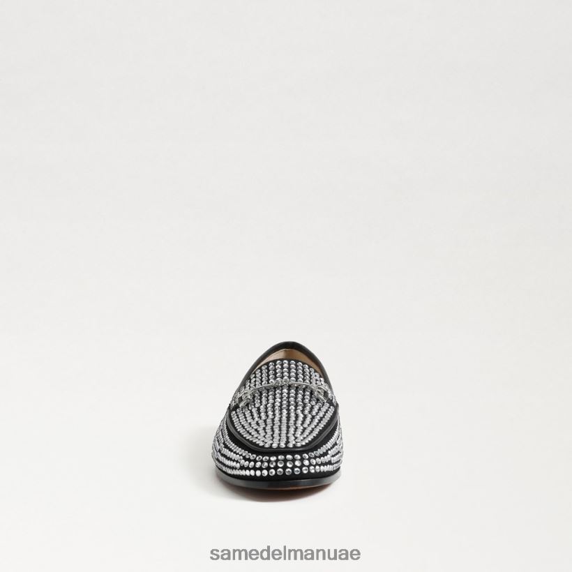 الواجهة السوداء أحذية Sam Edelman نحيف لورين جليتز لوفر 246L6T718