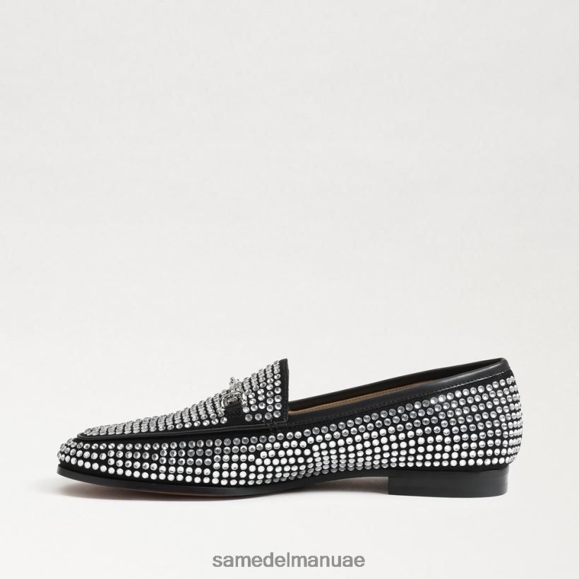 الواجهة السوداء أحذية Sam Edelman نحيف لورين جليتز لوفر 246L6T718