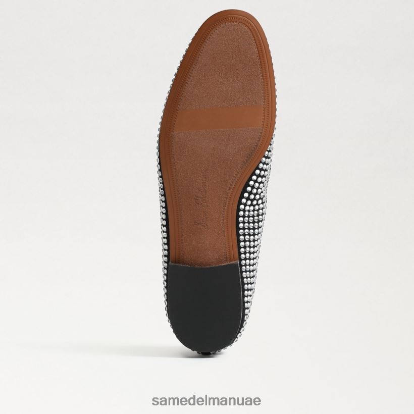الواجهة السوداء أحذية Sam Edelman نحيف لورين جليتز لوفر 246L6T718