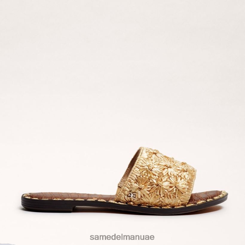 أوراق الذهب أحذية Sam Edelman نحيف جيوفانا الرافية صندل الشريحة 246L6T71