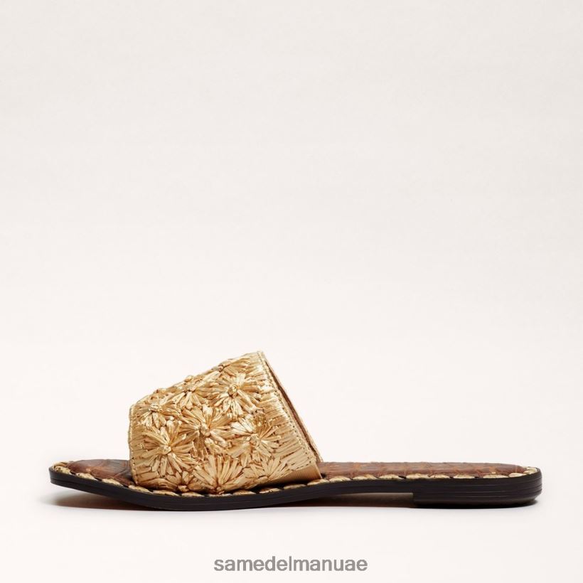أوراق الذهب أحذية Sam Edelman نحيف جيوفانا الرافية صندل الشريحة 246L6T71