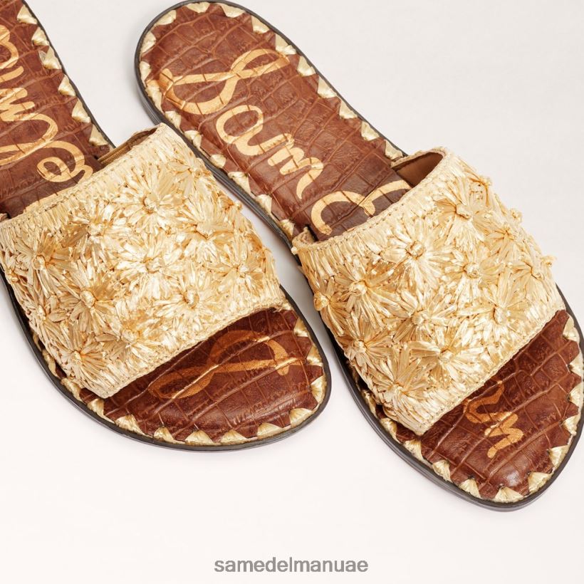 أوراق الذهب أحذية Sam Edelman نحيف جيوفانا الرافية صندل الشريحة 246L6T71