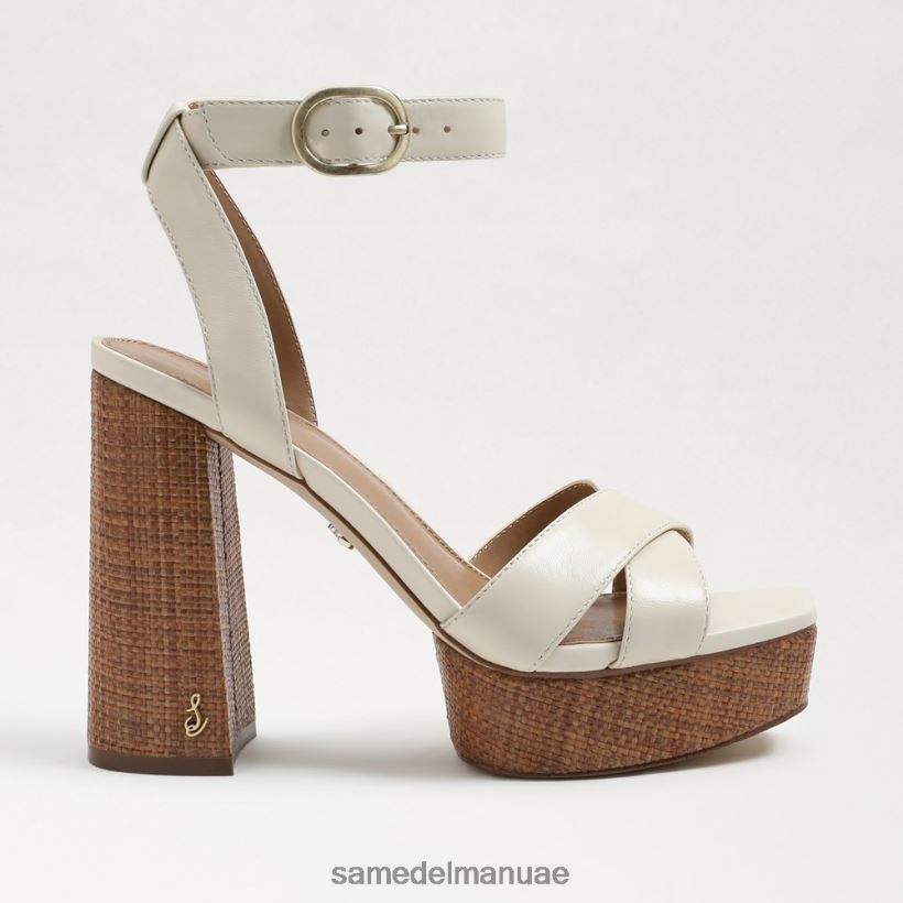 جلد عاجي حديث أحذية Sam Edelman نحيف صندل منصة نوليتا 246L6T722