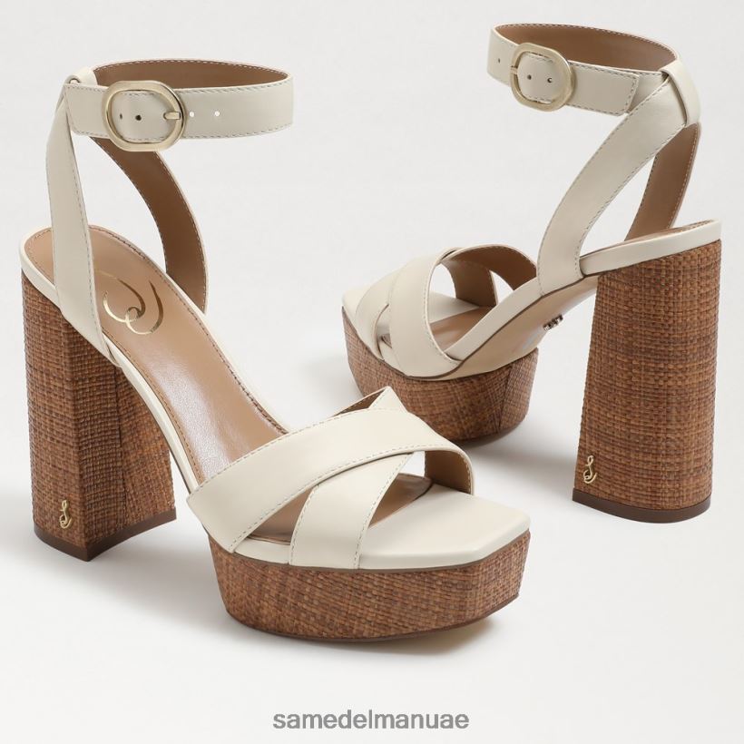 جلد عاجي حديث أحذية Sam Edelman نحيف صندل منصة نوليتا 246L6T722