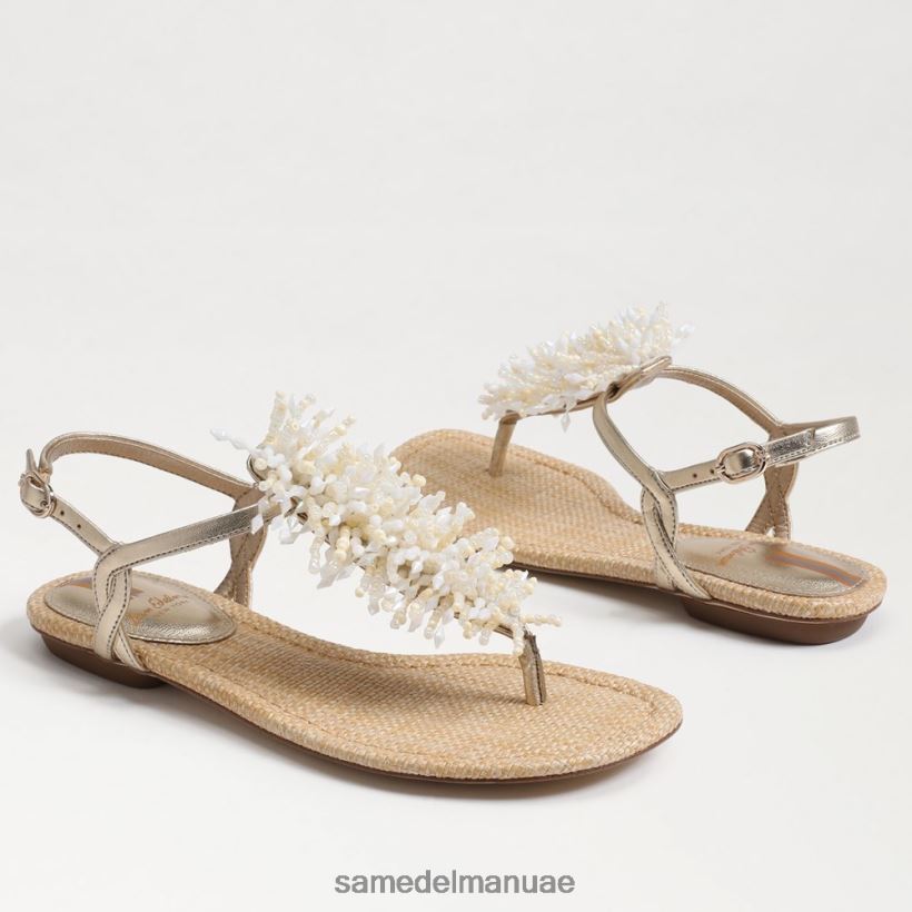 أوراق الذهب أحذية Sam Edelman نحيف بريندا ثونغ صندل 246L6T727