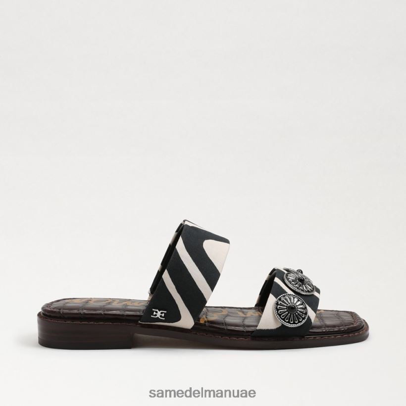 حمار وحشي أسود/طبيعي أحذية Sam Edelman نحيف هيرا صندل منزلق 246L6T741