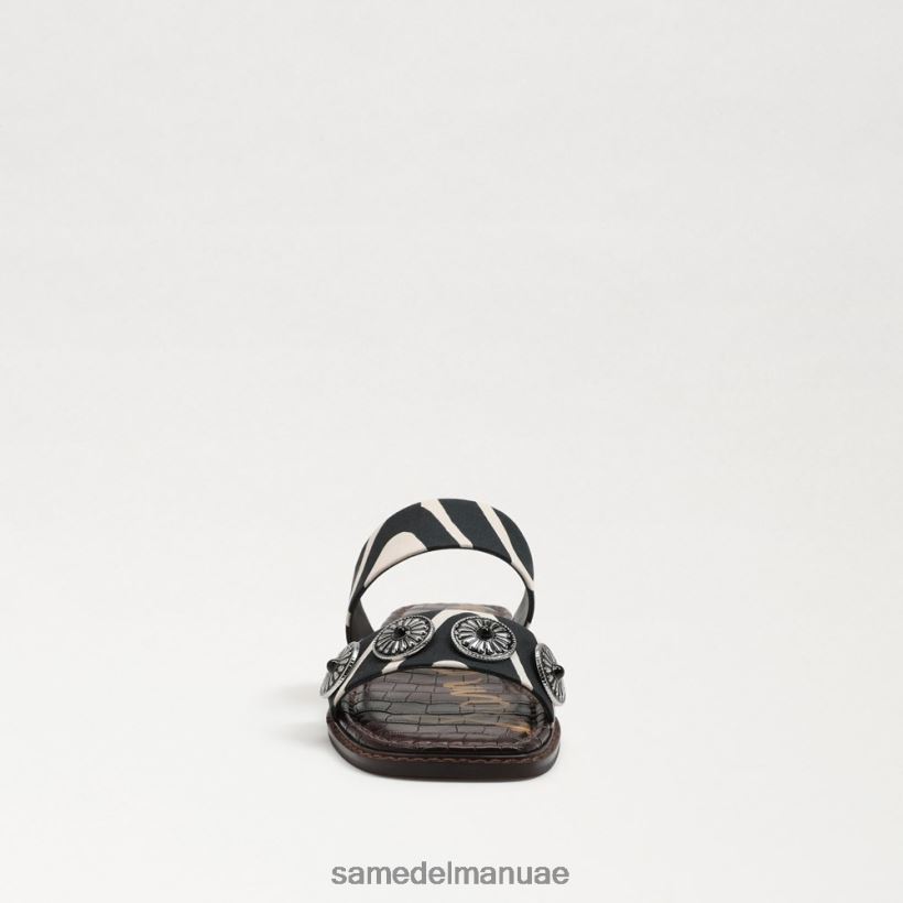 حمار وحشي أسود/طبيعي أحذية Sam Edelman نحيف هيرا صندل منزلق 246L6T741