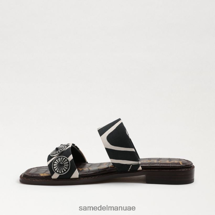 حمار وحشي أسود/طبيعي أحذية Sam Edelman نحيف هيرا صندل منزلق 246L6T741