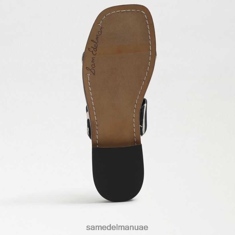 حمار وحشي أسود/طبيعي أحذية Sam Edelman نحيف هيرا صندل منزلق 246L6T741