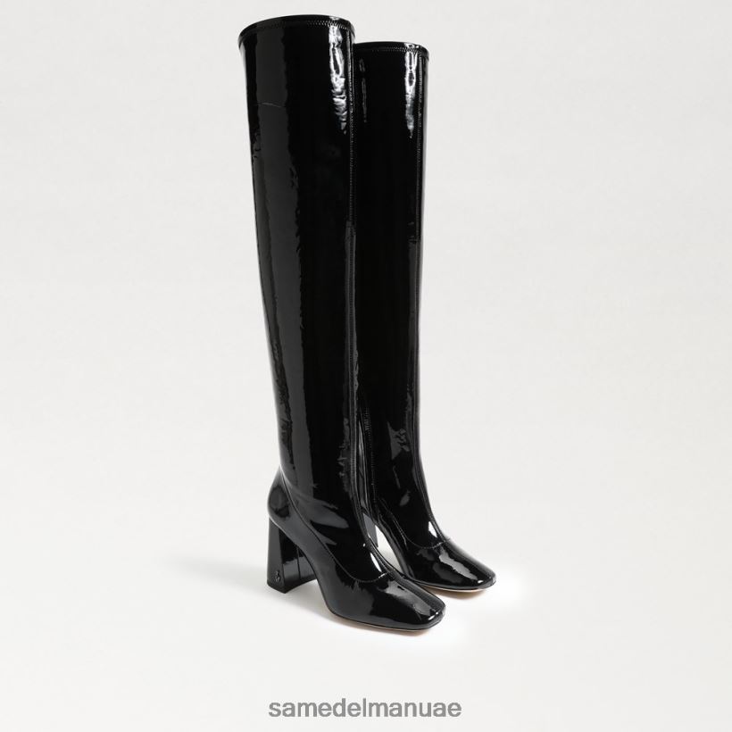 أسود براءة اختراع أحذية Sam Edelman نحيف حذاء طويل القامة من كوزيت 246L6T746
