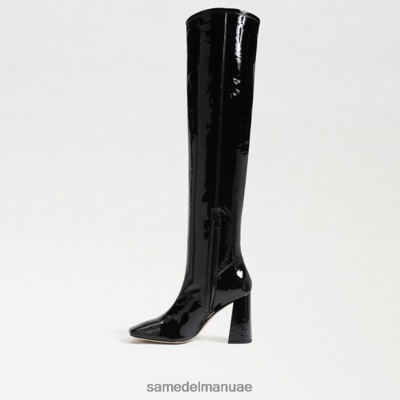 أسود براءة اختراع أحذية Sam Edelman نحيف حذاء طويل القامة من كوزيت 246L6T746