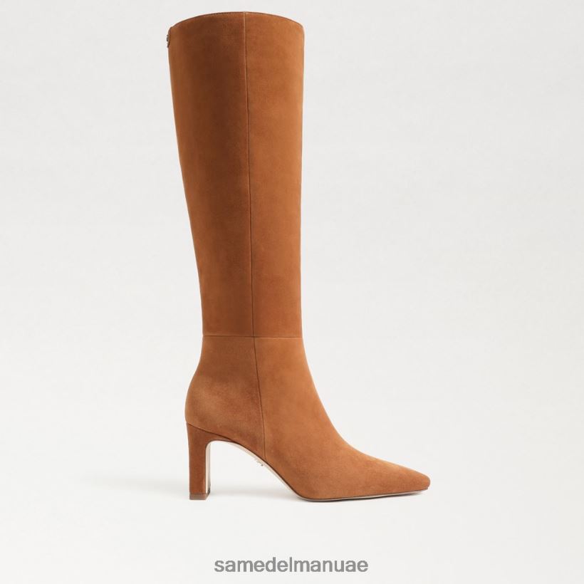 البني الحدودي أحذية Sam Edelman نحيف حذاء سيلفيا عالي الركبة 246L6T748