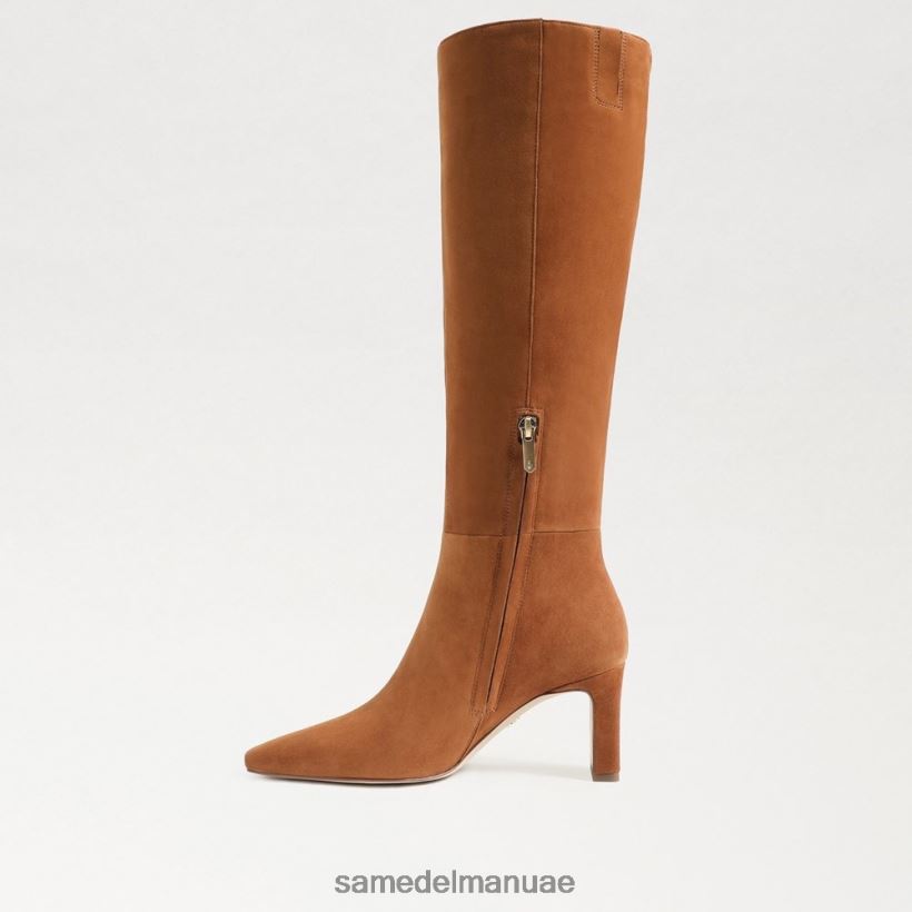 البني الحدودي أحذية Sam Edelman نحيف حذاء سيلفيا عالي الركبة 246L6T748