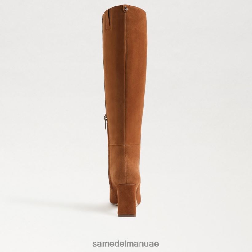 البني الحدودي أحذية Sam Edelman نحيف حذاء سيلفيا عالي الركبة 246L6T748