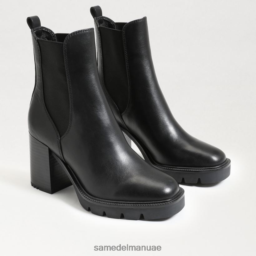 جلد أسود أحذية Sam Edelman نحيف حذاء رولينز تشيلسي 246L6T749