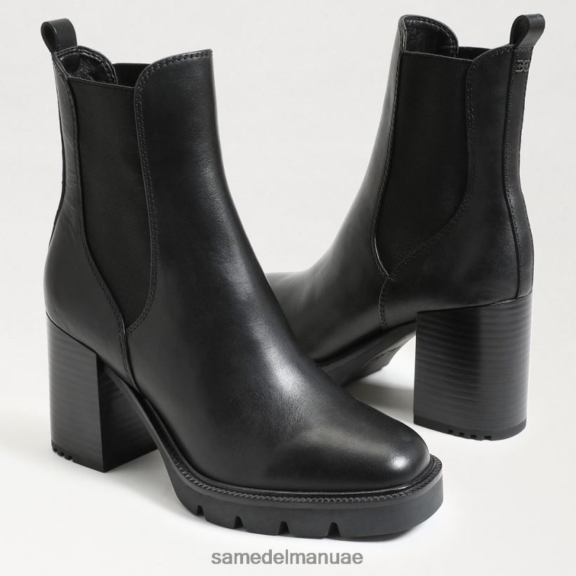 جلد أسود أحذية Sam Edelman نحيف حذاء رولينز تشيلسي 246L6T749