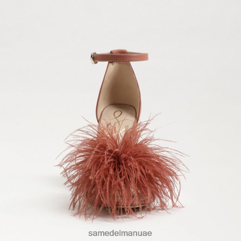 روز سيينا أحذية Sam Edelman نحيف صندل بكعب من ريش يارو 246L6T765