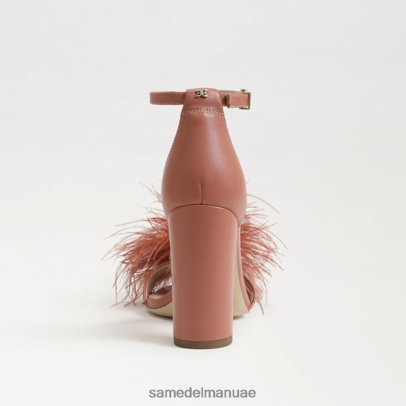 روز سيينا أحذية Sam Edelman نحيف صندل بكعب من ريش يارو 246L6T765